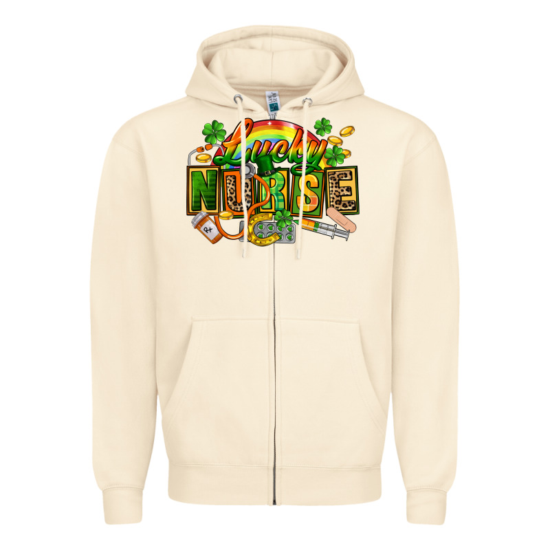 Lucky Nurse Zipper Hoodie by FaDigitalArtStudio | Teevron