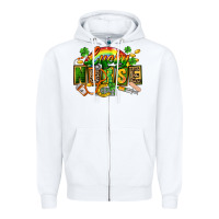 White lucky nurse Zipper Hoodie - FaDigitalArtStudio