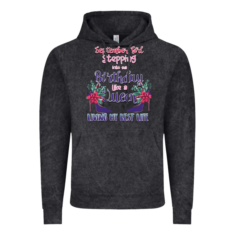 Womens September Girl Stepping Into My Birthday Vintage Hoodie by Bettercallsaul | Teevron
