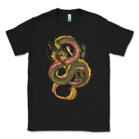 Black green and yellow dragon Classic Tee - RanaPortraitStore