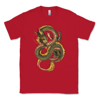 Red green and yellow dragon Classic Tee - RanaPortraitStore