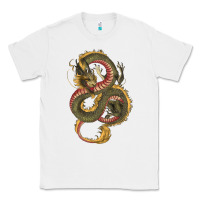 White green and yellow dragon Classic Tee - RanaPortraitStore