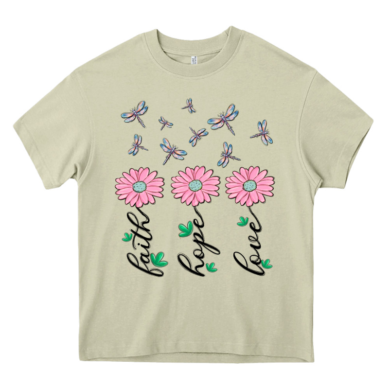 Faith Hope Love Heavy Core Tee by MaliasSmallBusiness | Teevron