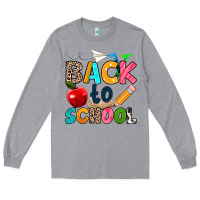 Heather Grey back to school Long Sleeve Tee - texasbilliewilder