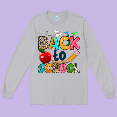 Back To School Long Sleeve Tee Designed By Texasbilliewilder