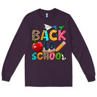 Plum back to school Long Sleeve Tee - texasbilliewilder