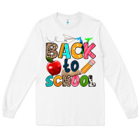 White back to school Long Sleeve Tee - texasbilliewilder