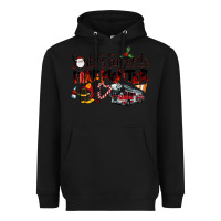 Black Santa's Favorite Firefighter Heavyweight Hoodie - LillyAllenDesigns