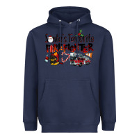 Navy Santa's Favorite Firefighter Heavyweight Hoodie - LillyAllenDesigns