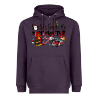 Plum Santa's Favorite Firefighter Heavyweight Hoodie - LillyAllenDesigns