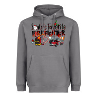 Storm Santa's Favorite Firefighter Heavyweight Hoodie - LillyAllenDesigns