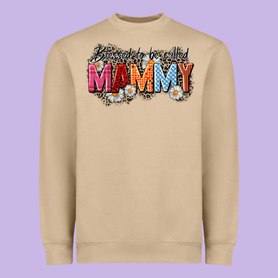 Blessed To Be Called Mammy Heavyweight Sweatshirt Designed By Cowgirlartshop