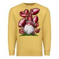 Antique Gold American Football Gnome Premium Sweatshirt - CowhideDigitalArt