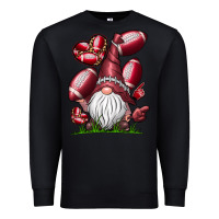 Black American Football Gnome Premium Sweatshirt - CowhideDigitalArt