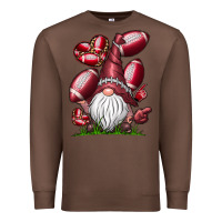 Chestnut American Football Gnome Premium Sweatshirt - CowhideDigitalArt