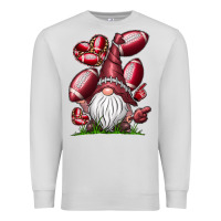 Dove Grey American Football Gnome Premium Sweatshirt - CowhideDigitalArt