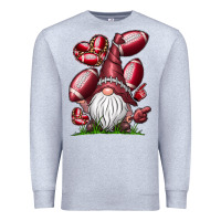 Heather Grey American Football Gnome Premium Sweatshirt - CowhideDigitalArt