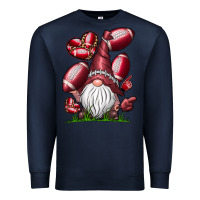 Navy American Football Gnome Premium Sweatshirt - CowhideDigitalArt