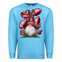 Ocean Blue American Football Gnome Premium Sweatshirt - CowhideDigitalArt