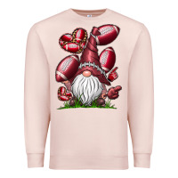 Pale Pink American Football Gnome Premium Sweatshirt - CowhideDigitalArt