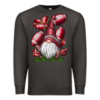 Smoke American Football Gnome Premium Sweatshirt - CowhideDigitalArt
