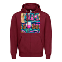 Burgundy nail boss money hand and wine with gemstone leopard and zebra seamless Zipper Hoodie - BundleAndBundleShop