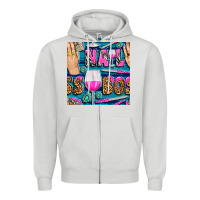 Dove Grey nail boss money hand and wine with gemstone leopard and zebra seamless Zipper Hoodie - BundleAndBundleShop