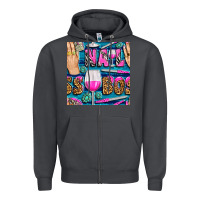 Smoke nail boss money hand and wine with gemstone leopard and zebra seamless Zipper Hoodie - BundleAndBundleShop