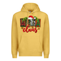Antique Gold Christmas Mama Claus Mother's Day Premium Hoodie - FaDigitalArtStudio