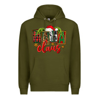 Army Green Christmas Mama Claus Mother's Day Premium Hoodie - FaDigitalArtStudio