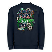 Navy Sorry can't Soccer bye Heavyweight Sweatshirt - HowdyJamesFarm