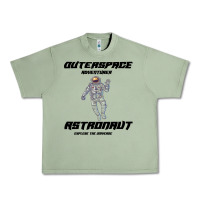 Oil Green Outer Space Adventurer Astronaut Urban Heavy Tee - Bettercallsaul