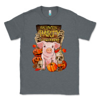 Charcoal Heather halloween party pig Classic Tee - RanaPortraitStore