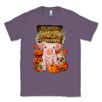 Lavender halloween party pig Classic Tee - RanaPortraitStore