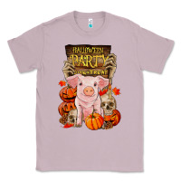 Lilac halloween party pig Classic Tee - RanaPortraitStore