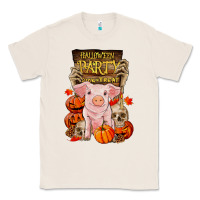 Natural halloween party pig Classic Tee - RanaPortraitStore