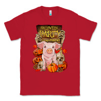 Red halloween party pig Classic Tee - RanaPortraitStore