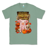 Sage halloween party pig Classic Tee - RanaPortraitStore