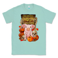 Seafoam halloween party pig Classic Tee - RanaPortraitStore