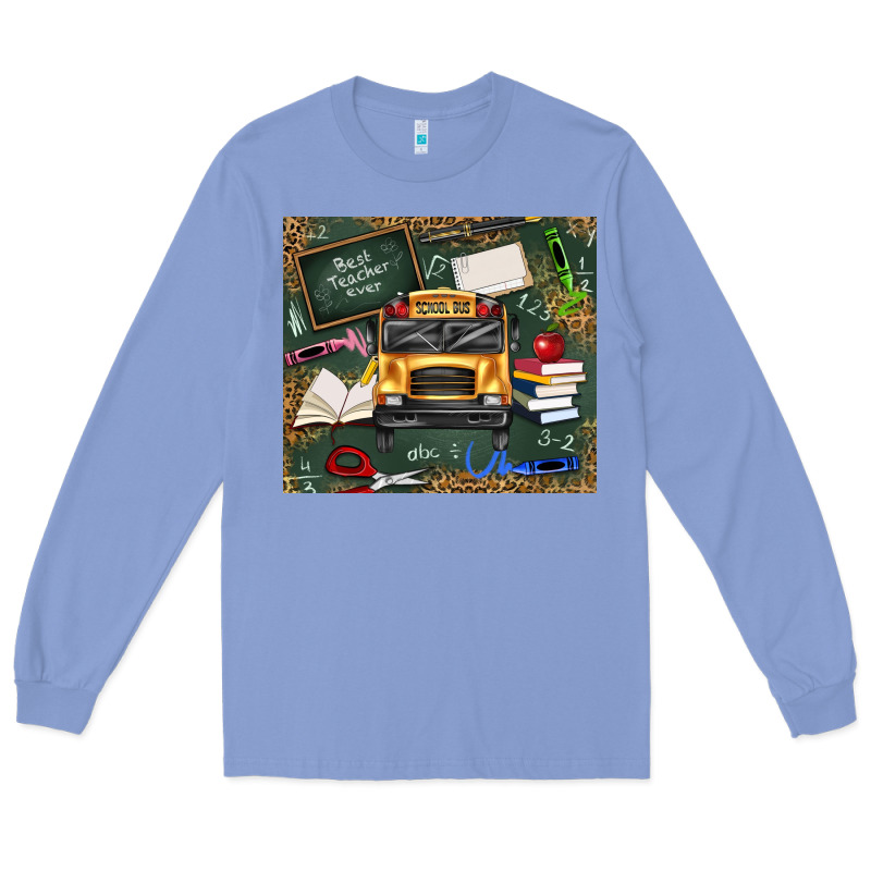 School Bus Back To School Long Sleeve Tee by texasbilliewilder | Teevron