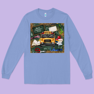 School Bus Back To School Long Sleeve Tee Designed By Texasbilliewilder