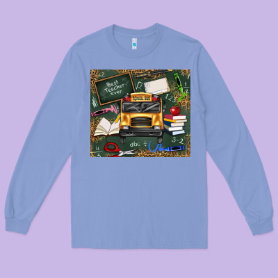 School Bus Back To School Long Sleeve Tee Designed By Texasbilliewilder