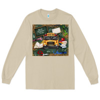 Mushroom school bus back to school Long Sleeve Tee - texasbilliewilder