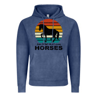 Vintage Denim Just A Girl Who Loves Horses Vintage Hoodie - Bettercallsaul