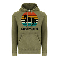 Vintage Olive Just A Girl Who Loves Horses Vintage Hoodie - Bettercallsaul