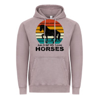 Vintage Zinc Just A Girl Who Loves Horses Vintage Hoodie - Bettercallsaul