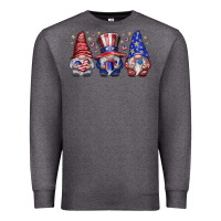 Charcoal Heather American Gnomes Premium Sweatshirt - CowhideDigitalArt