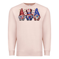 Pale Pink American Gnomes Premium Sweatshirt - CowhideDigitalArt