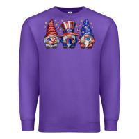 Purple American Gnomes Premium Sweatshirt - CowhideDigitalArt