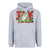 Heather Grey joy to the world Heavyweight Hoodie - CowhideDigitalArt